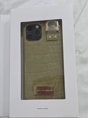 NEW IDEAL OF SWEDEN iPHONE CASE 11 PRO/XS/X CASE ATELIER BLACK GOLD CROCO